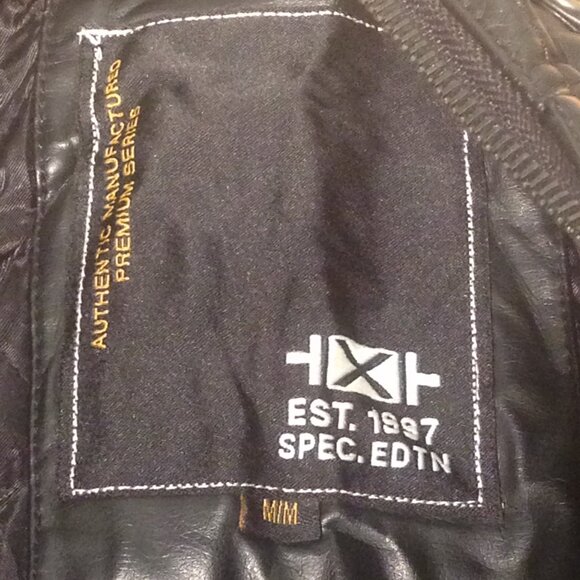 TXT Faux Leather Jacket - Picture 8 of 9